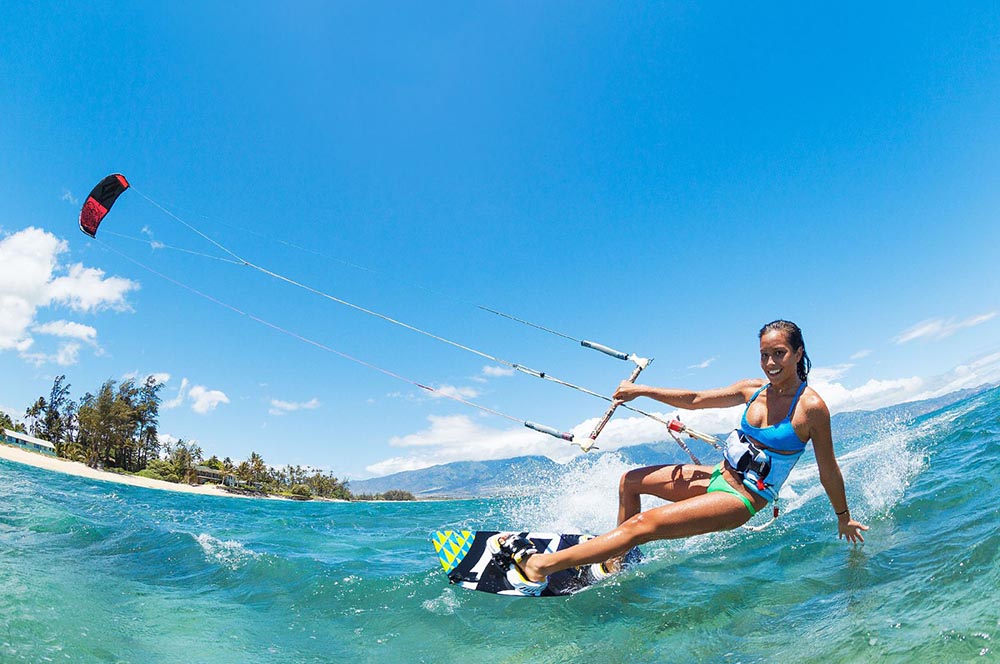 Kite surfing