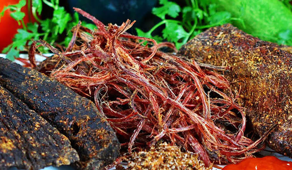 Dried buffalo meat